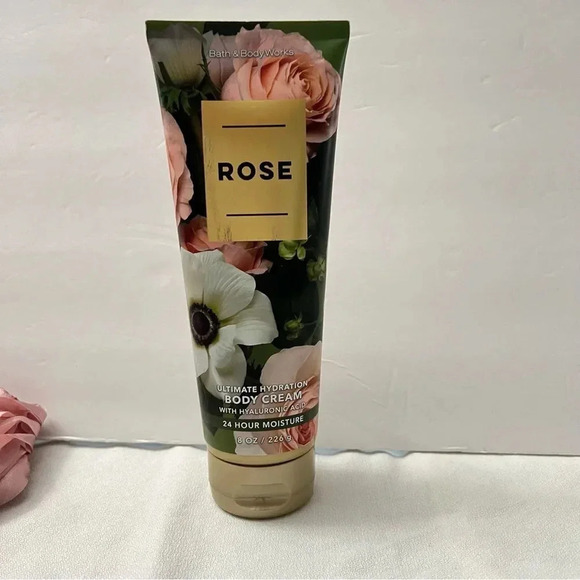 Bath & Body Works Rose Body Cream Ultra Hydration 8 OZ. 24 Hour Moisture - Picture 2 of 7